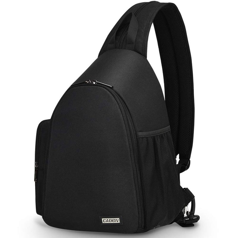 CADeN Camera Bag Sling Backpack, Camera Case Backpack with Tripod Holder for DSLR/SLR Mirrorless Cameras (Canon Nikon Sony Pentax) Black - Image 1